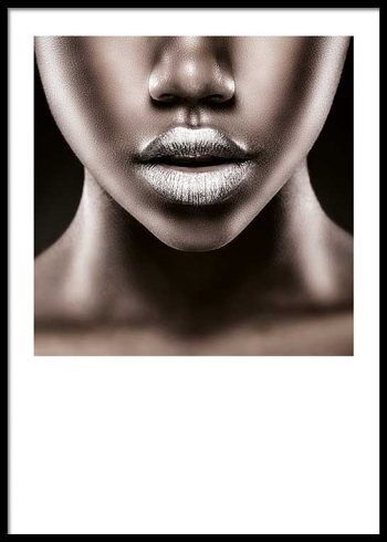 SILVER LIPS POSTER