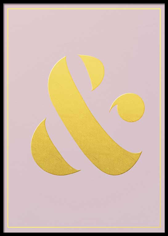 GOLD AMPERSAND POSTER