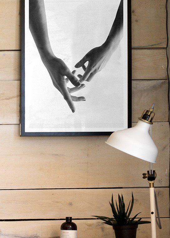 TOUCHING HANDS POSTER